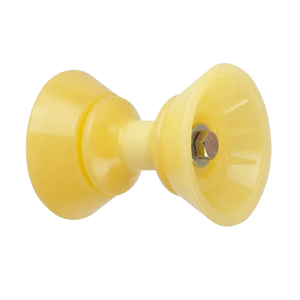C.E. Smith 3" Bow Bell Roller Assembly - Yellow Tpr [29300] 1