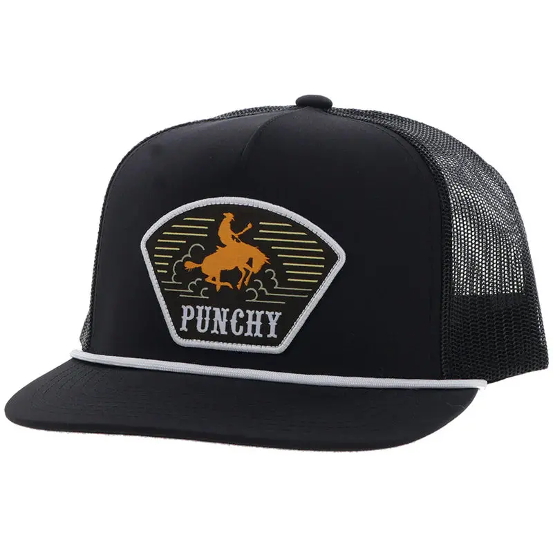 Hooey "Punchy" Black/ Orange/White  Patch 1