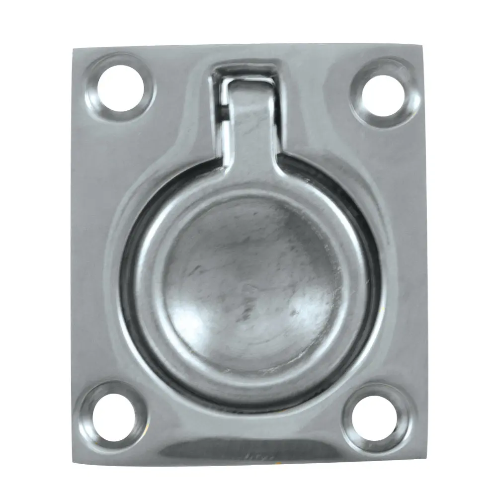 Whitecap Flush Pull Ring - Cp/Brass - 1-1/2" X 1-3/4" [S-3360C] 1