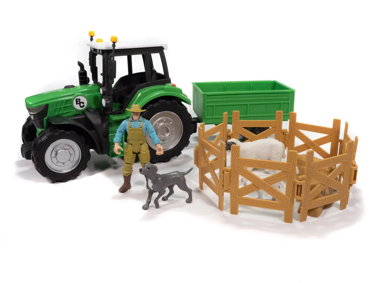 Big Country 16-Piece Sheep Farmer & Tractor Set 1