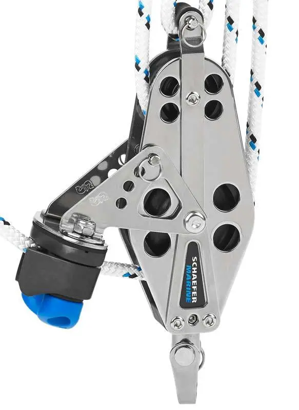 Schaefer Stainless Fiddle Block With Adjustable Cam/Becket 1