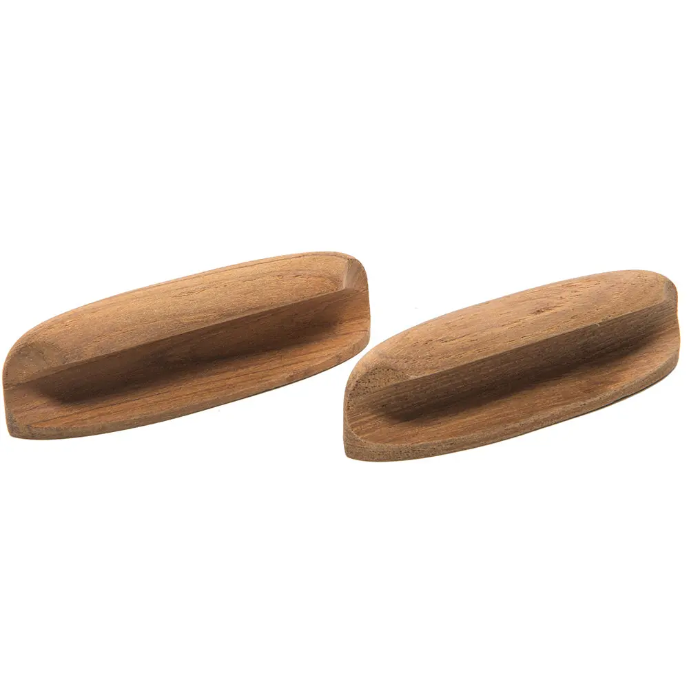 Whitecap Teak Oval Drawer Pull - 4"L - 2 Pack [60147-A] 1