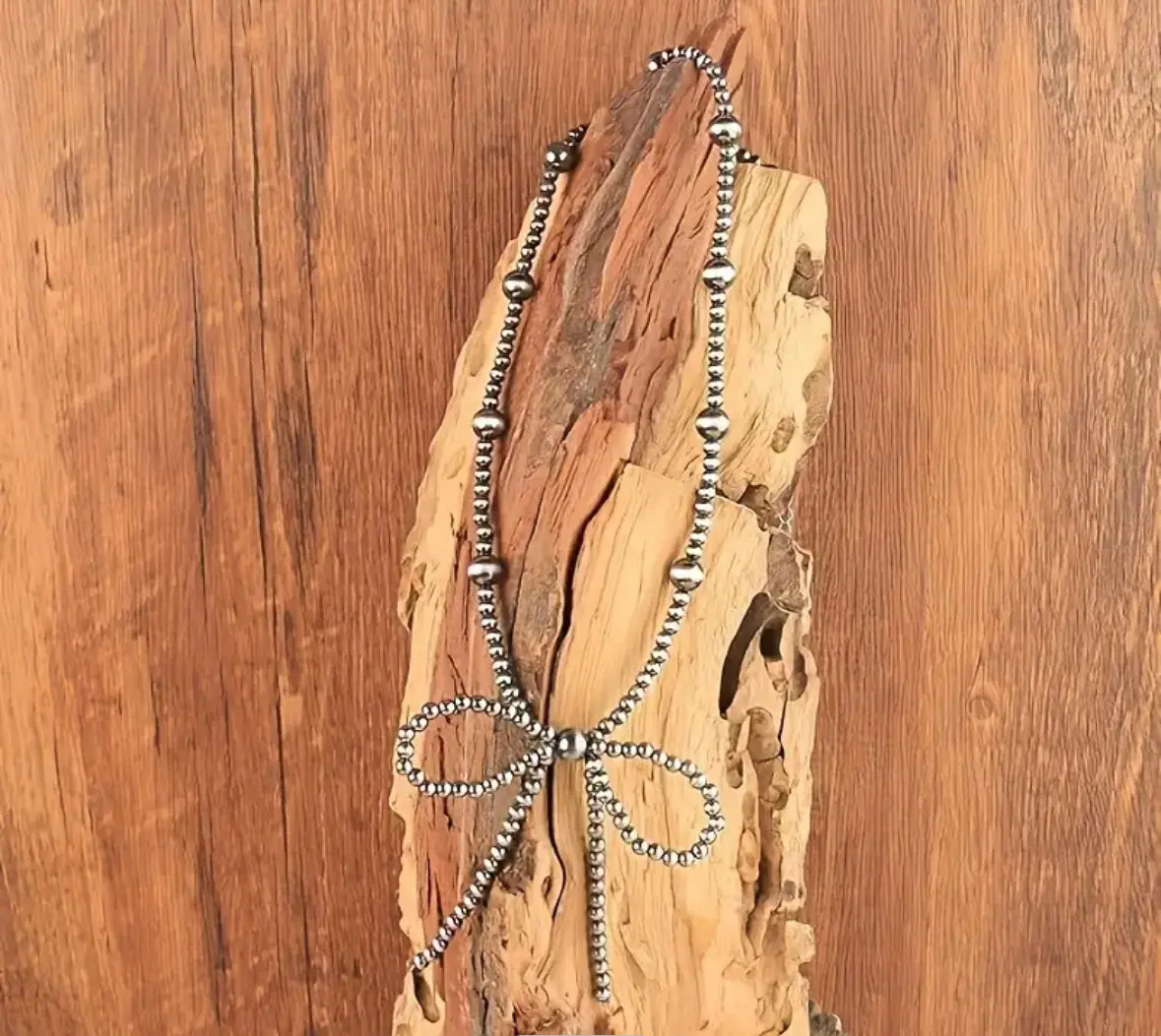 Beaded Bow Necklace 1
