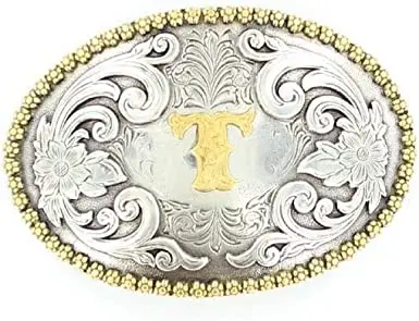 Nocona Initial  T Belt Buckle 1