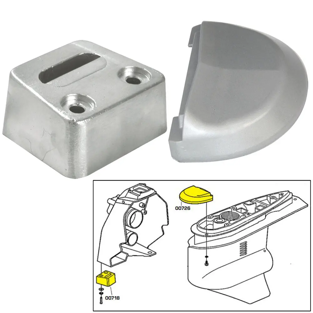 Tecnoseal Anode Kit W/Hardware - Volvo Sx - Magnesium [20708Mg] 1