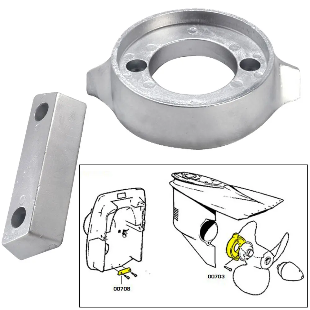Tecnoseal Anode Kit W/Hardware - Volvo 290 - Magnesium [20705Mg] 1