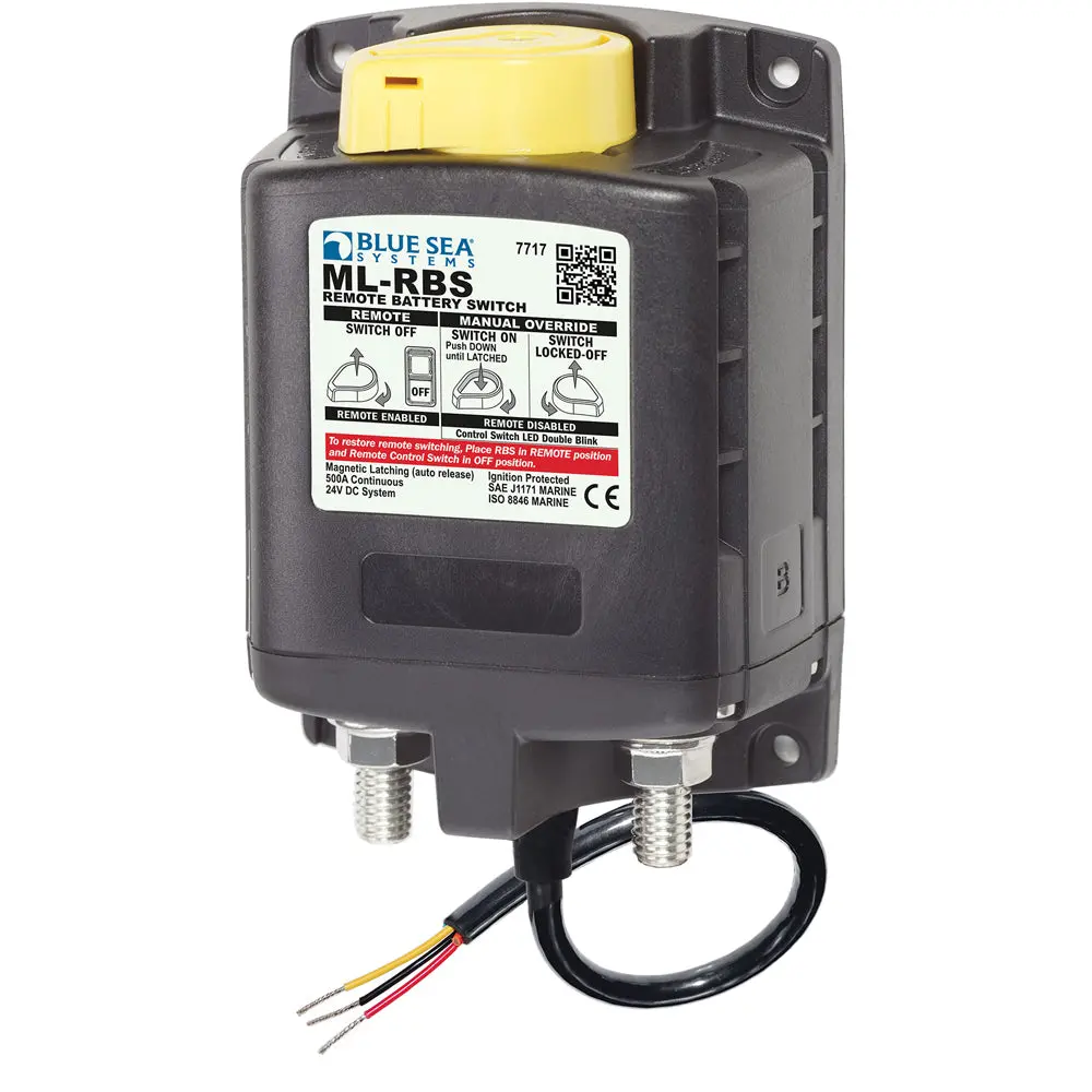 Blue Sea 7717 Ml-Rbs Remote Battery Switch W/Manual Control Auto-Release - 24V [7717] 1