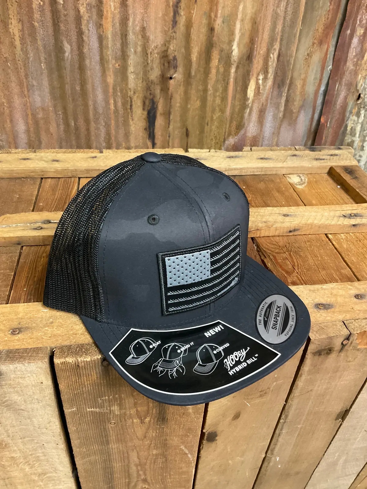 Hooey "Liberty Roper" Black Camo Hat 1