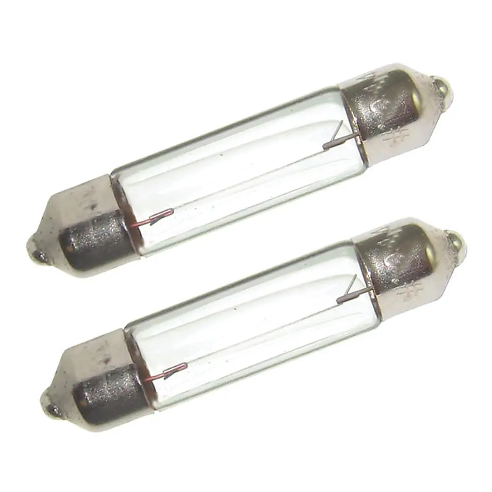 Perko Double Ended Festoon Bulbs - 12V, 10W, .74A - Pair [0070Dp0clr] 1