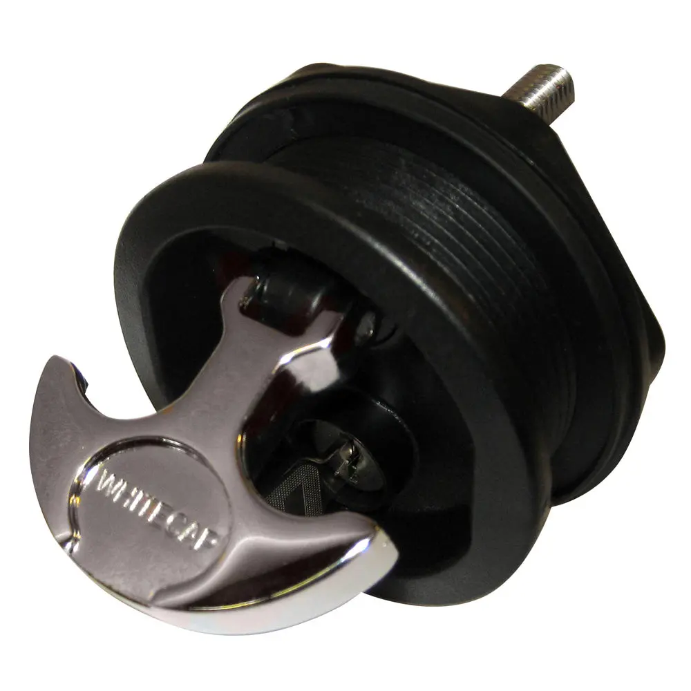 Whitecap T-Handle Latch - Chrome Plated Zamac/Black Nylon - Locking - Freshwater Use Only [S-0226Bc] 1