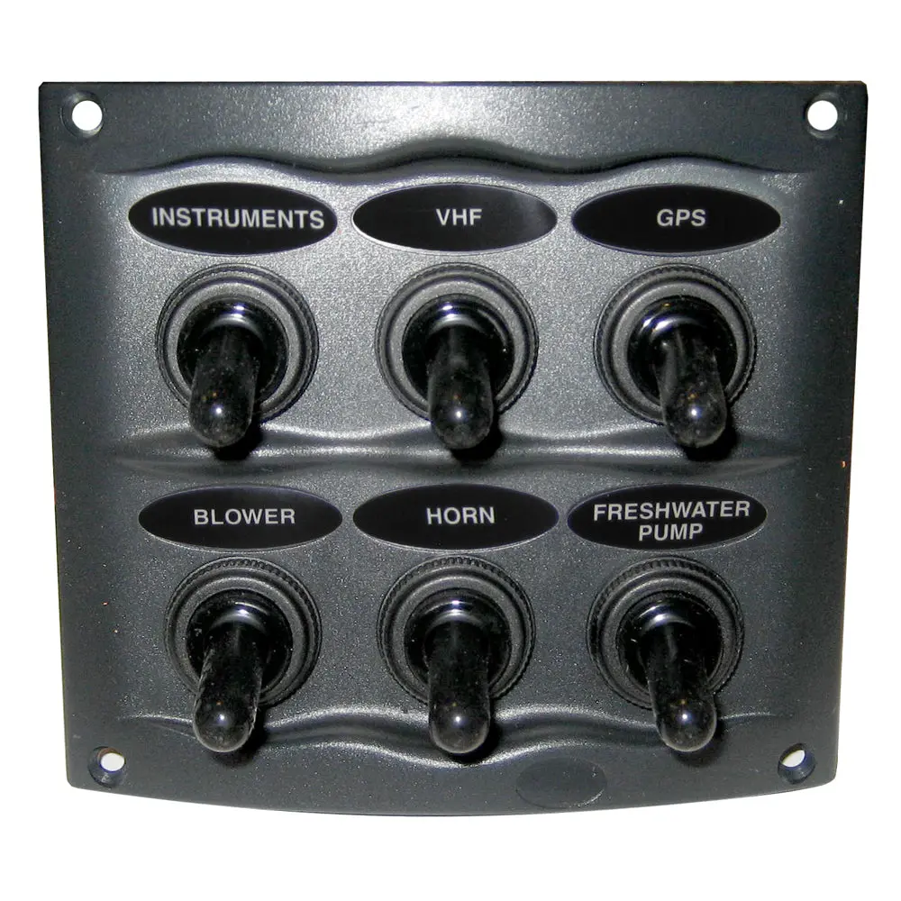 Bep Waterproof Panel - 6 Switches - Grey [900-6Wp] 1