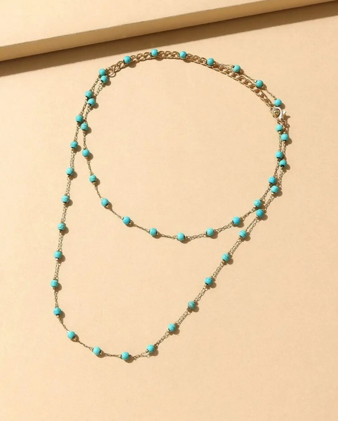 Short Turquoise Chain Necklace 1