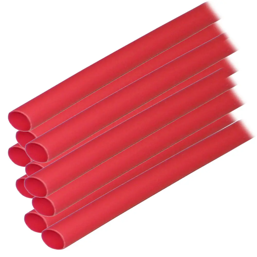 Ancor Adhesive Lined Heat Shrink Tubing (Alt) - 1/4" X 6" - 10-Pack - Red [303606] 1
