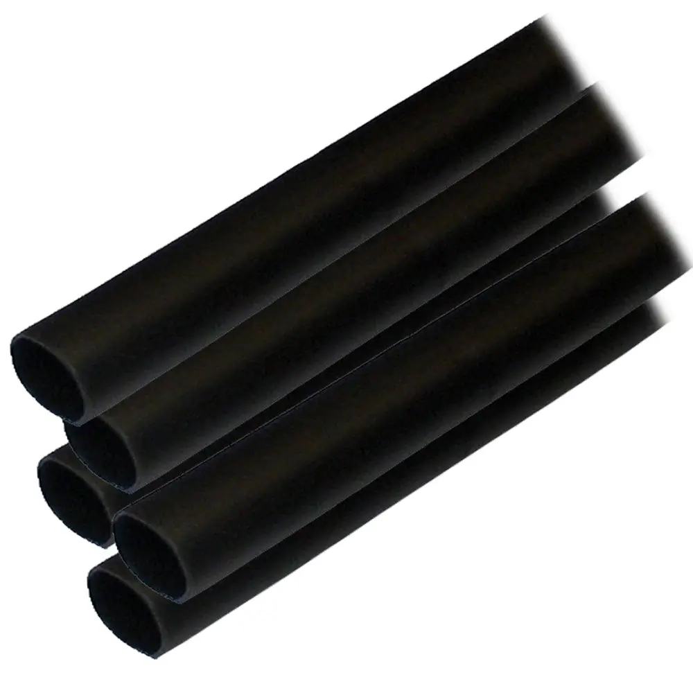 Ancor Adhesive Lined Heat Shrink Tubing (Alt) - 1/2" X 6" - 5-Pack - Black [305106] 1