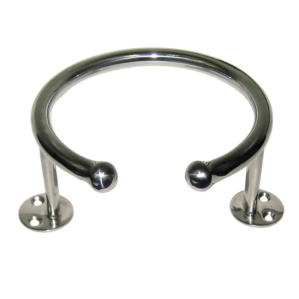 Whitecap Top Mount Ring Ss Cup Holder - 1-Drink - Base Mount [S-3516] 1