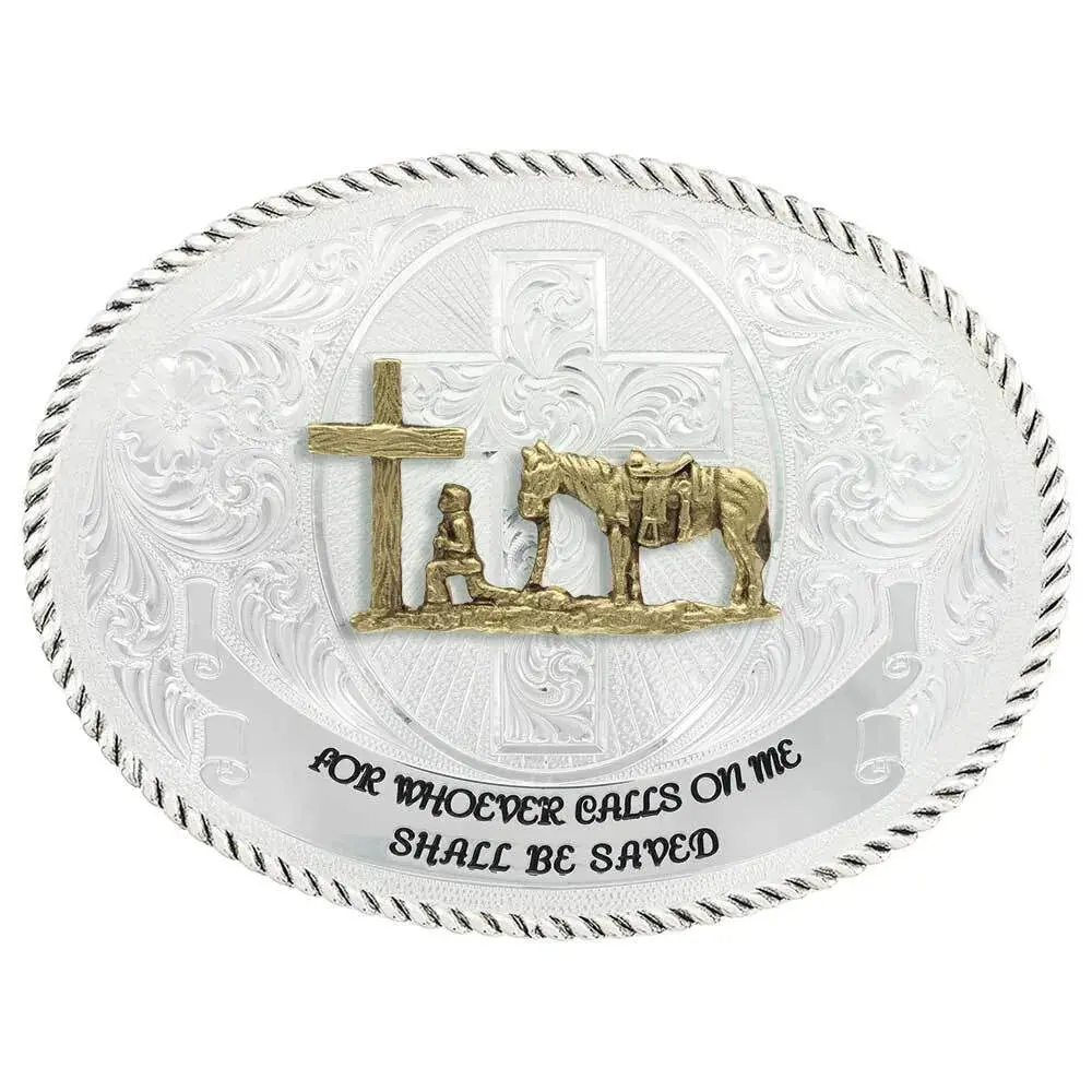 Faith And Wisdom Western Christian Cowboy Belt Buckle 1