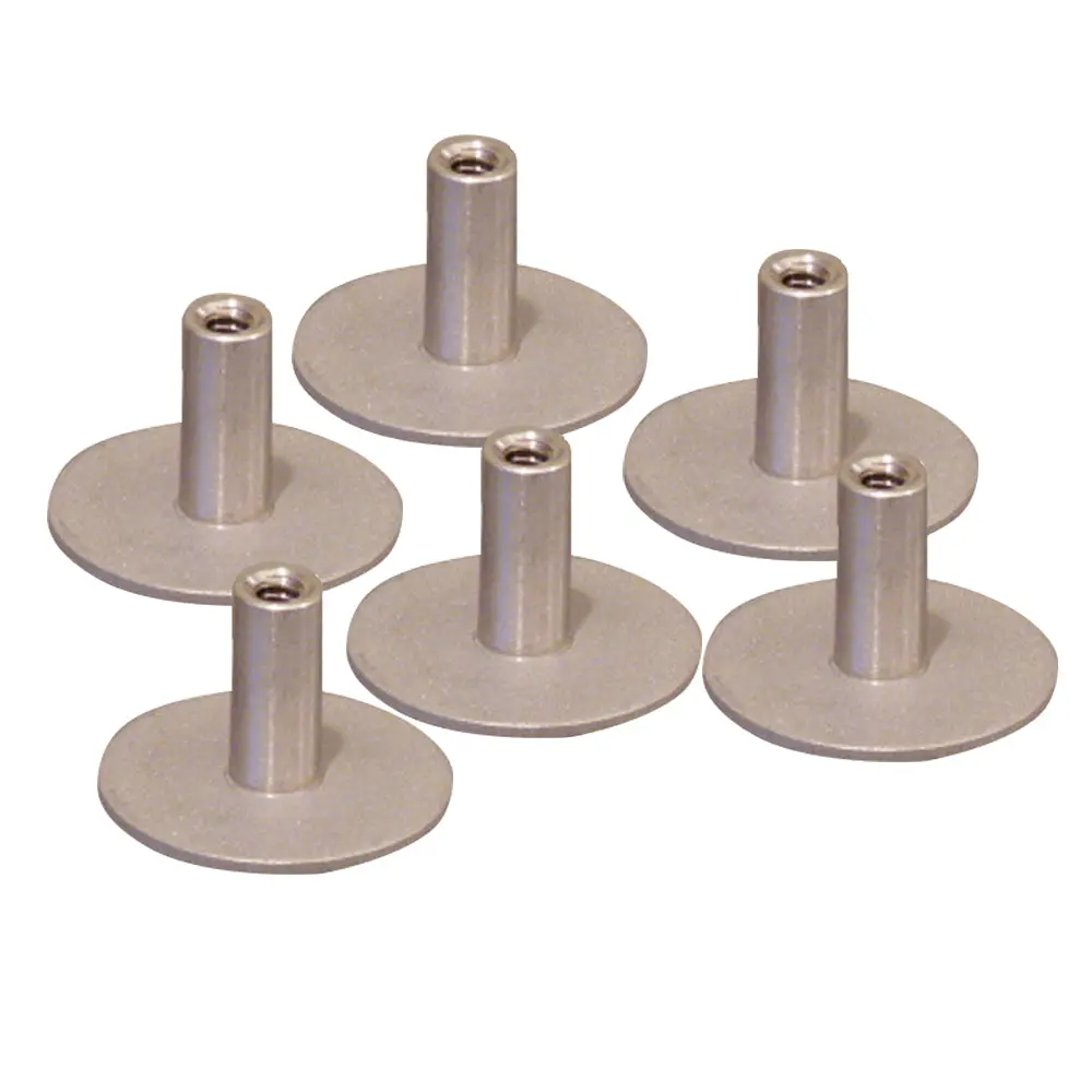 Weld Mount Stainless Steel Standoff 1.25" Base  1/4" X 20 Thread .75    Tall - 6-Pack [142012304] 1