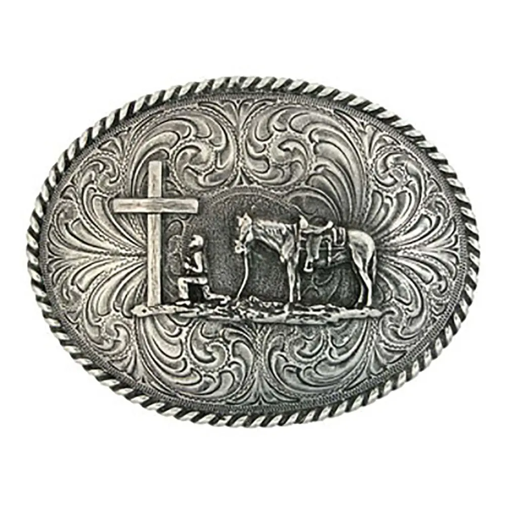 Montana Silversmiths Christian Cowboy Attitude Belt Buckle 1