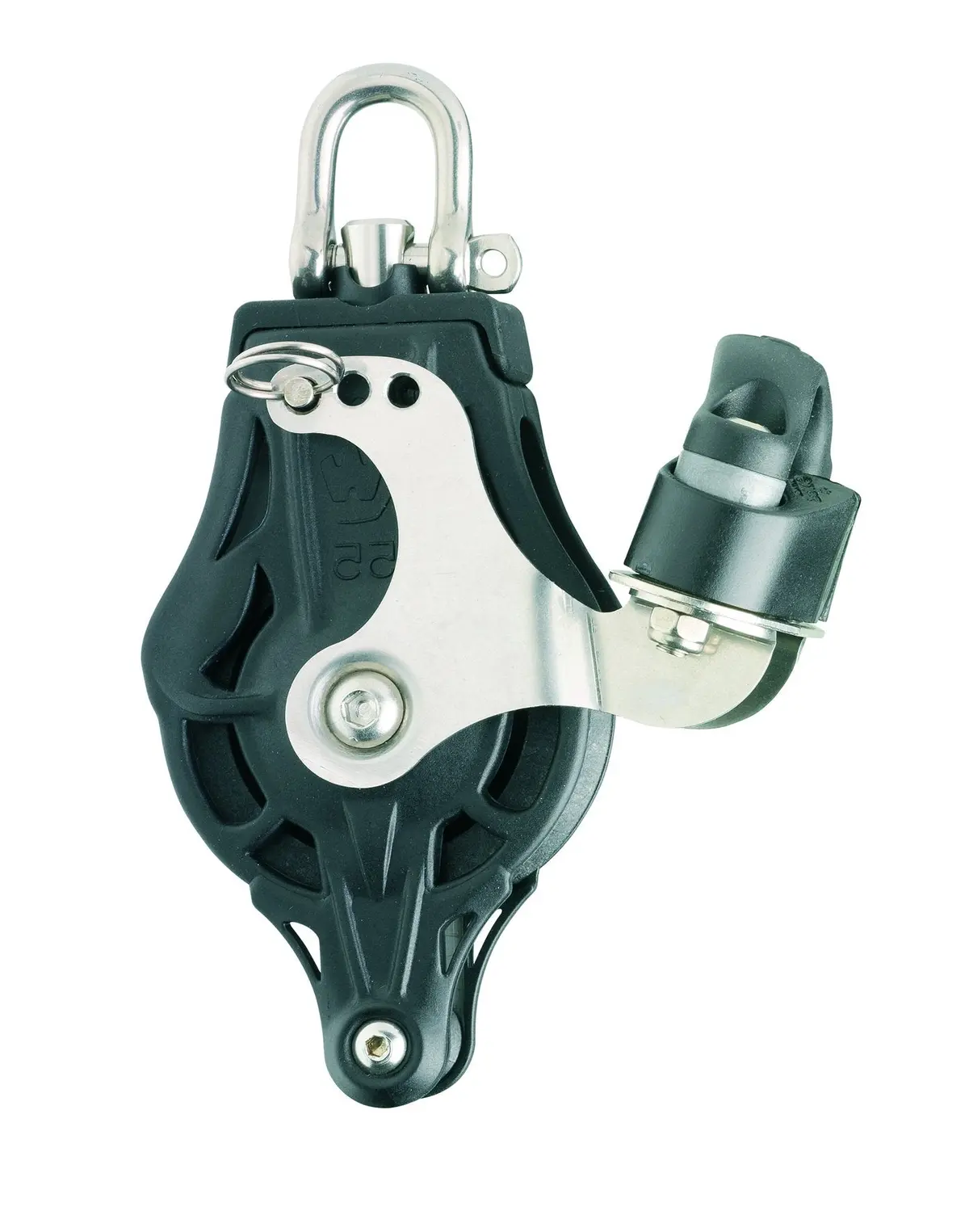 Wichard Single 1 3/8" (35Mm) Block W/ Swivel Head, Becket & Cam Cleat 1
