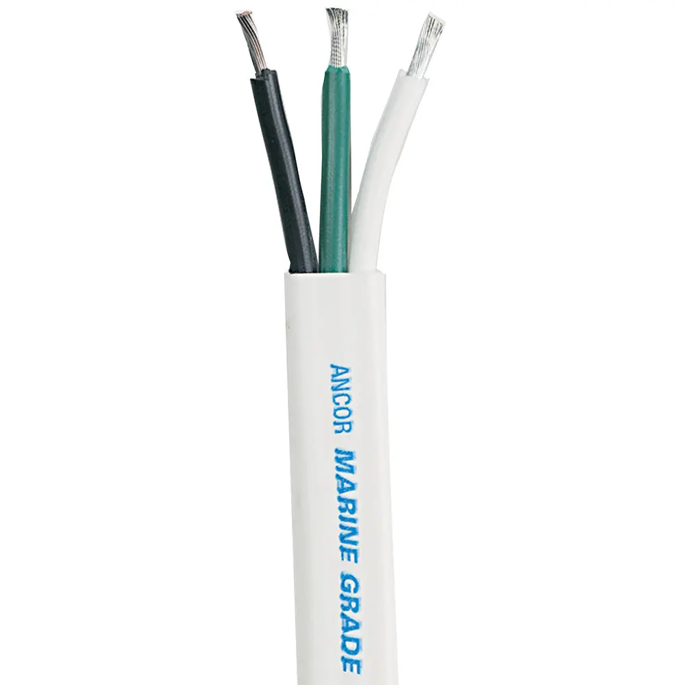 Ancor White Triplex Cable - 16/3 Awg - Flat - 100' [131710] 1