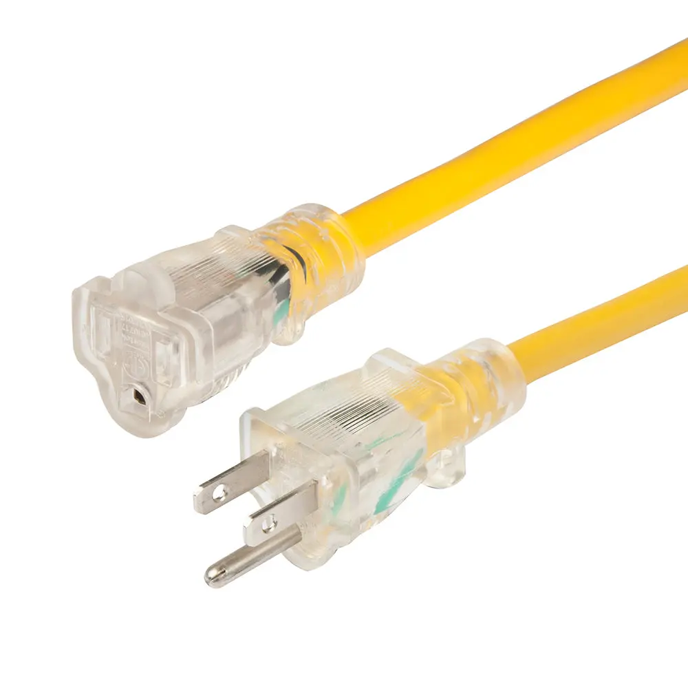 Marinco 14/3 Lighted Extension Cord - Non-Locking - 15A - 50' [150050Nl] 1