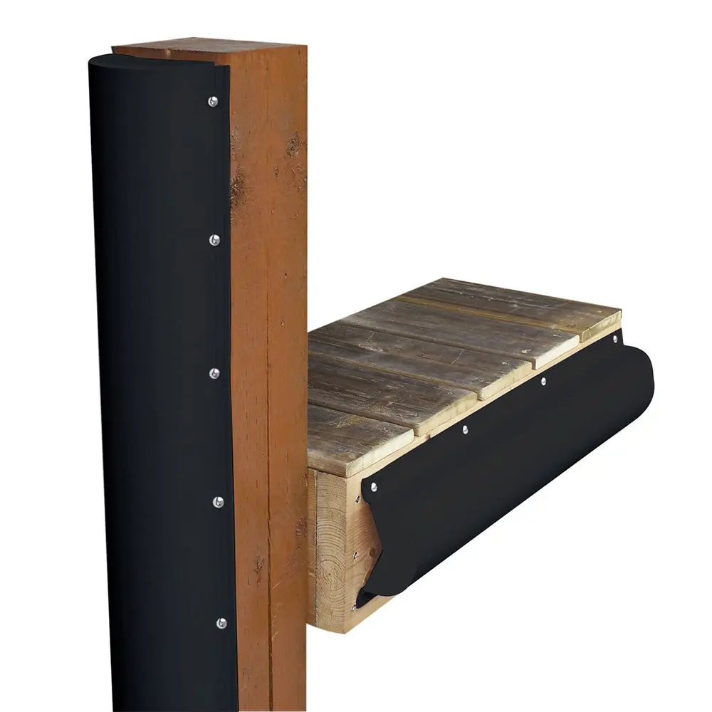 Dock Edge Piling Bumper - One End Capped - 6' - Black [De1020bf] 1
