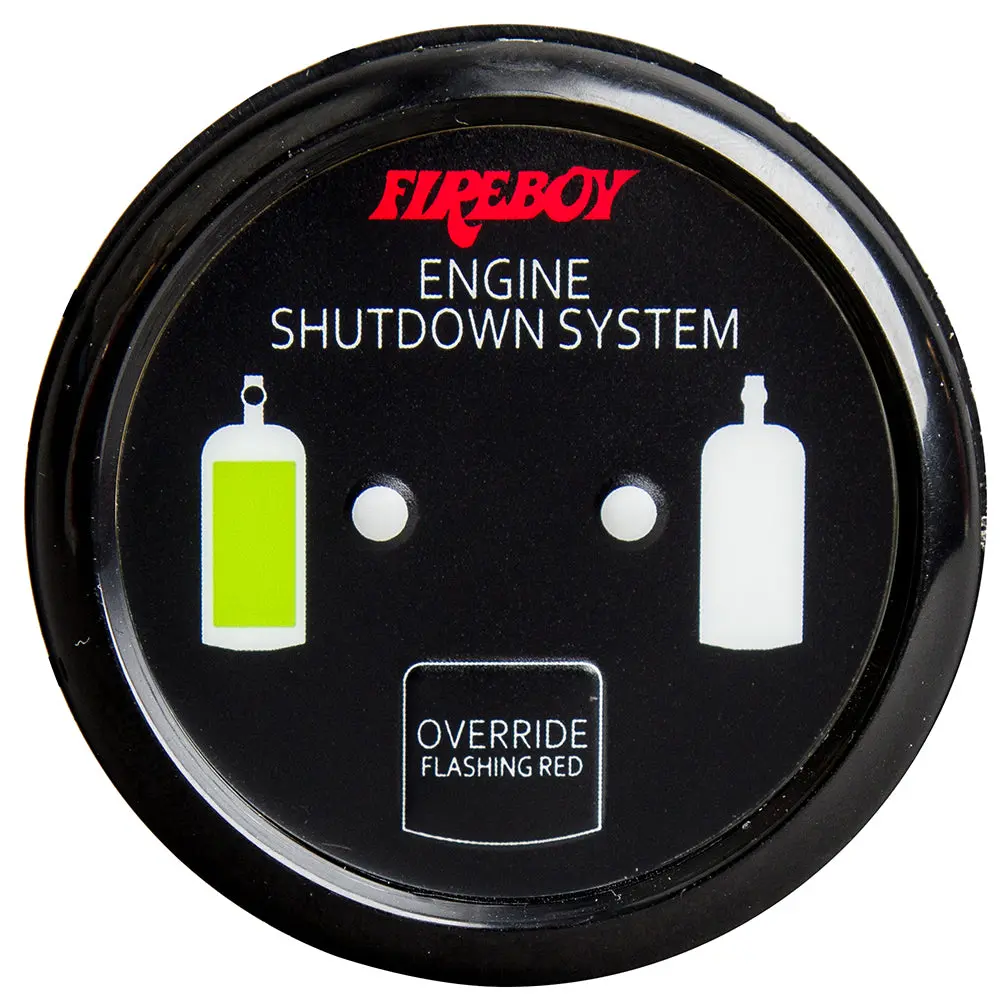 Fireboy-Xintex Deluxe Helm Display W/Gauge Body, Led  Color Graphics F/Engine Shutdown System - Black Bezel Display [Du-Rbh-20-R] 1