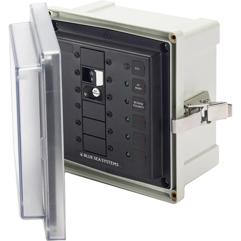Blue Sea 3116 - Sms Panel Enclosure W/Elci (30A) And 3 Blanks - 120V [3116] 1