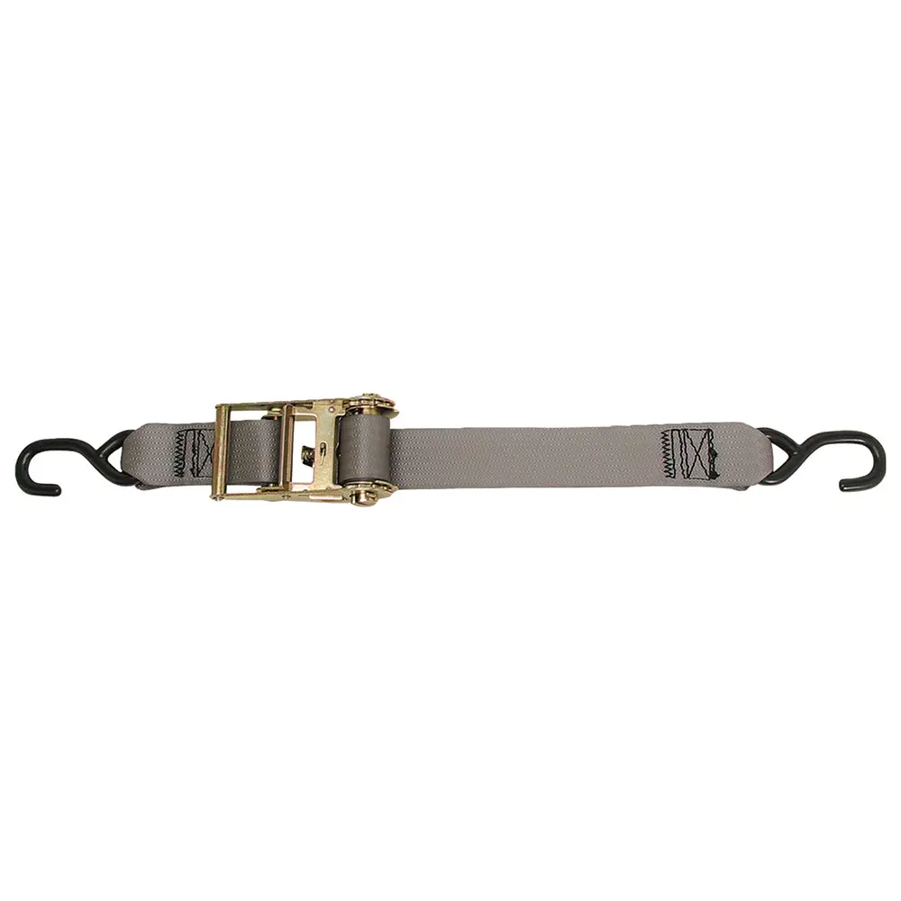 Cargobuckle Multipurpose Ratchet Strap Tie-Down W/S-Hooks - 2" X 15 [F13758] 1