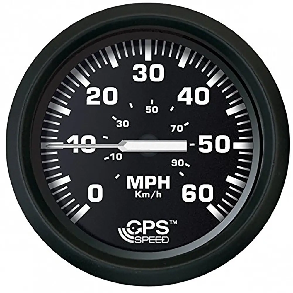 Faria Euro Black 4" Speedometer 60Mph (Gps) [32816] 1