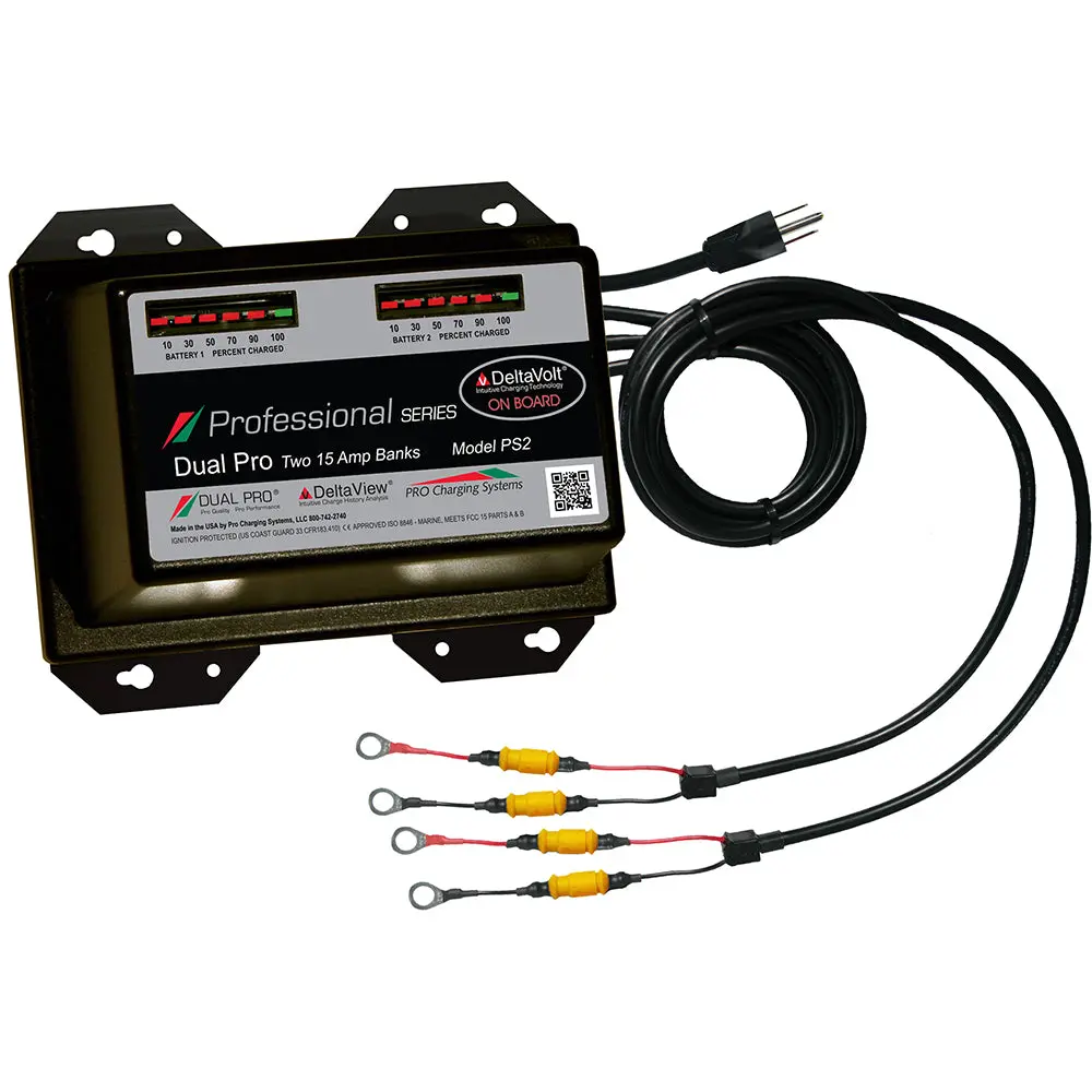 Dual Pro Professional Series Battery Charger - 30A - 2-15A-Banks - 12V/24V [Ps2] 1