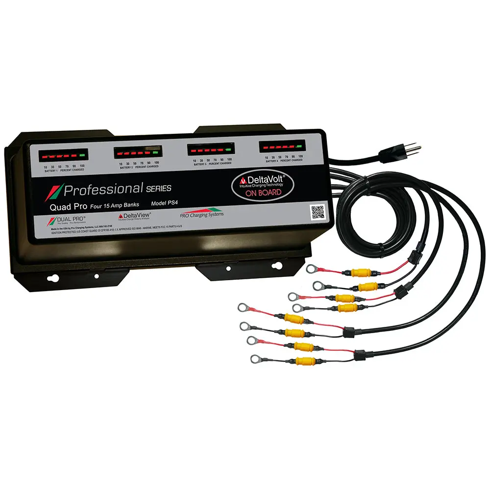 Dual Pro Professional Series Battery Charger - 60A - 4-15A-Banks - 12V-48V [Ps4] 1