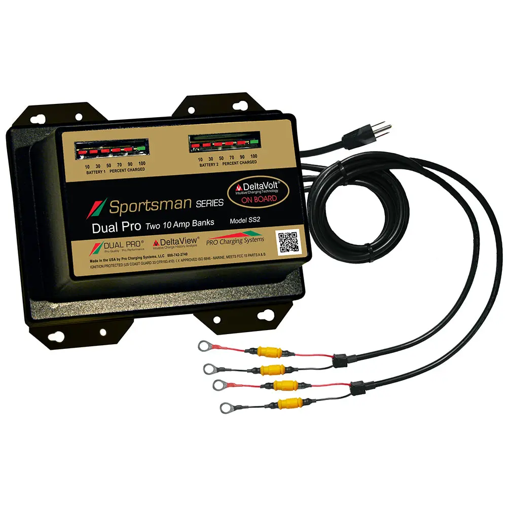 Dual Pro Sportsman Series Battery Charger - 20A - 2-10A-Banks - 12V/24V [Ss2] 1