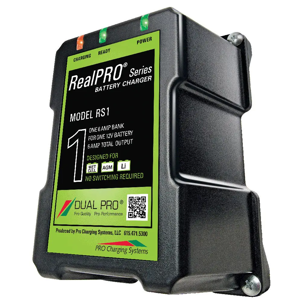 Dual Pro Realpro Series Battery Charger - 6A - 1-Bank - 12V [Rs1] 1