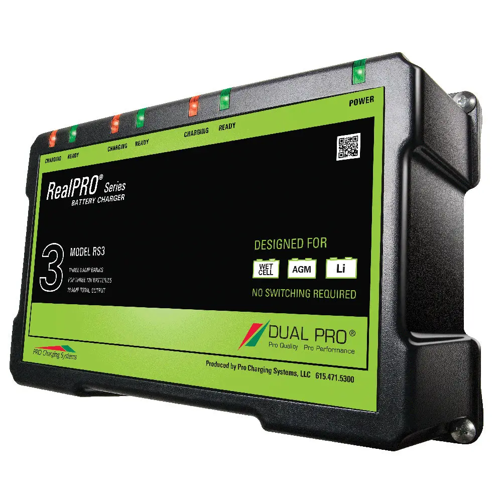 Dual Pro Realpro Series Battery Charger - 18A - 3-6A-Banks - 12V-36V [Rs3] 1