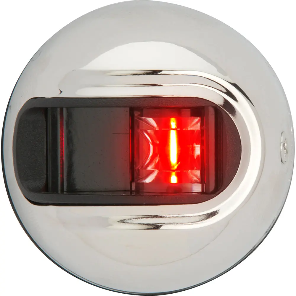 Attwood Lightarmor Vertical Surface Mount Navigation Light - Port (Red) - Stainless Steel - 2Nm [Nv3012ssr-7] 1