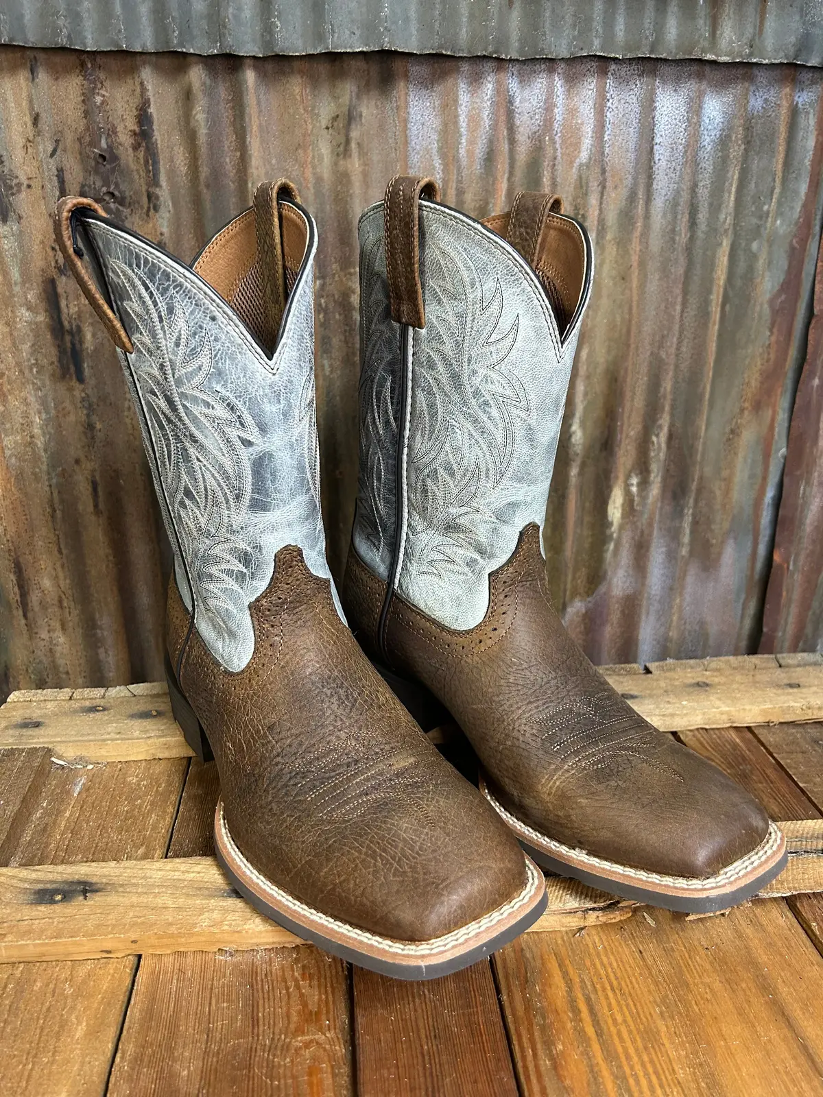 Ariat Sport Wide Square Toe Cowboy Boot 1