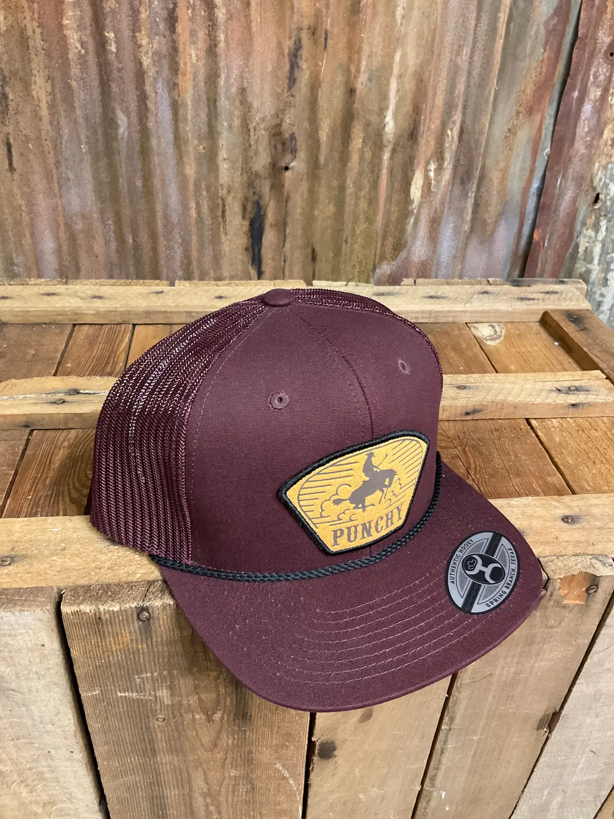 Hooey " Cavvy" Punchy Maroon Hat 1