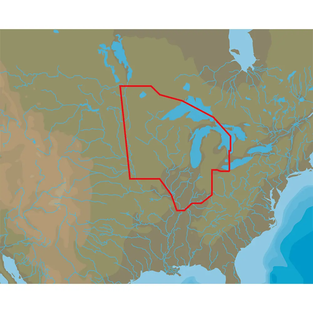 C-Map 4D Lakes Na-D072 North Central [M-Na-D072-Ms] 1