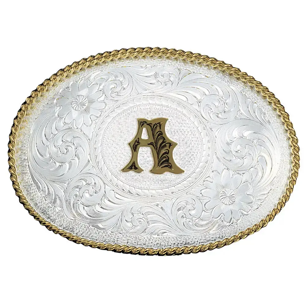 Montana Silversmith Initial A Oval Buckle 1