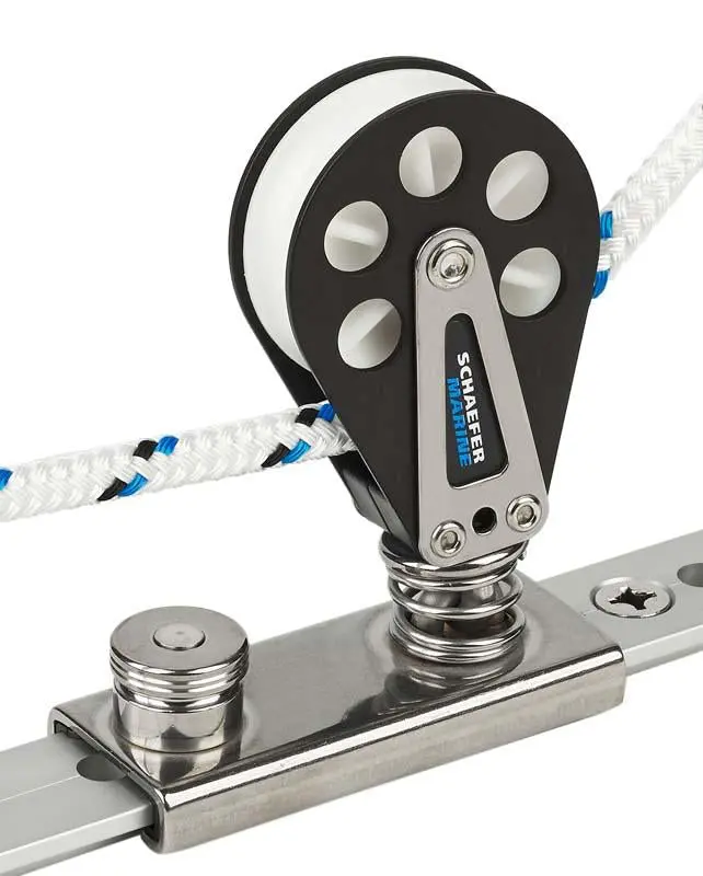 Schaefer 2 3/8" Stand-Up Block On Slide, Suits 1 1/4" T-Track 1