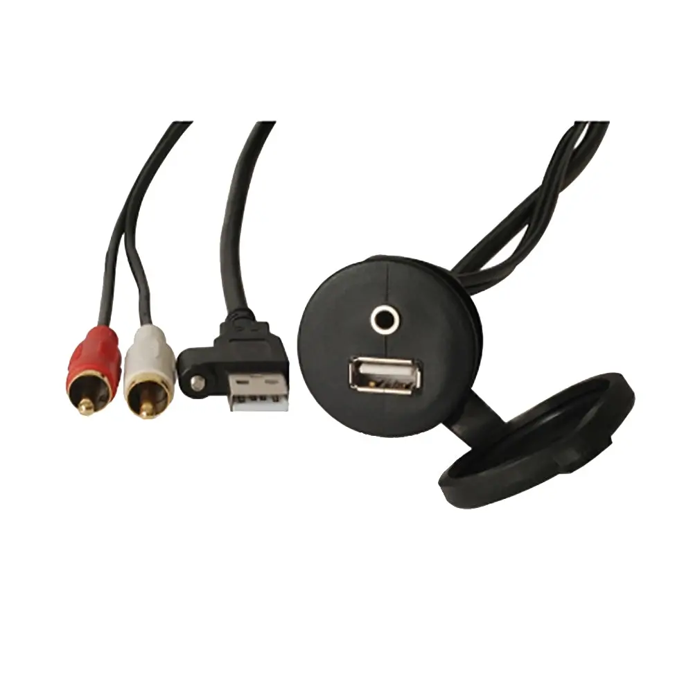 Fusion Ms-Cbuusb3.5 Panel Mount Usb  3.5Mm Headphone Jack [010-12381-00] 1