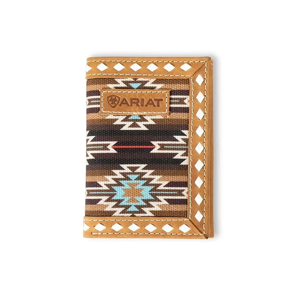 Ariat Southwestern Diamond Trifold Wallet 1