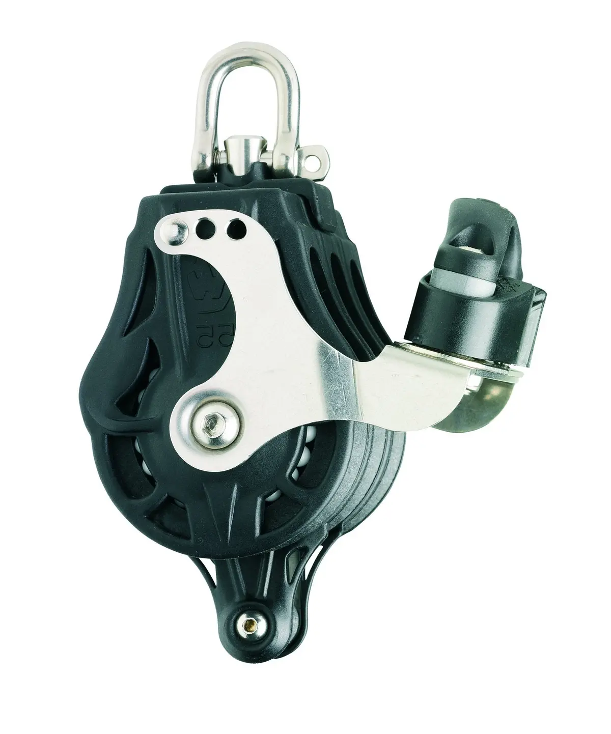 Wichard Triple 1 49/64" (45Mm) Ball Bearing Block W/ Swivel Head, Becket & Cam Cleat 1