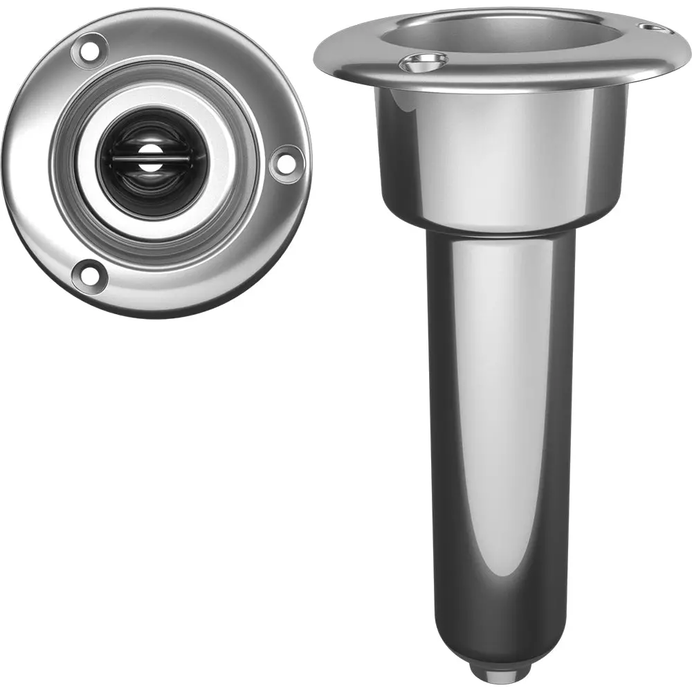 Mate Series Stainless Steel 0 Rod  Cup Holder - Drain - Round Top [C1000d] 1
