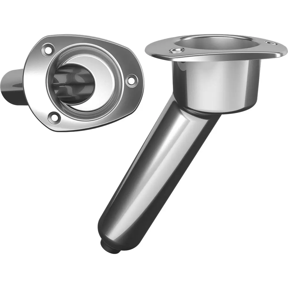 Mate Series Stainless Steel 30 Rod  Cup Holder - Drain - Oval Top [C2030d] 1