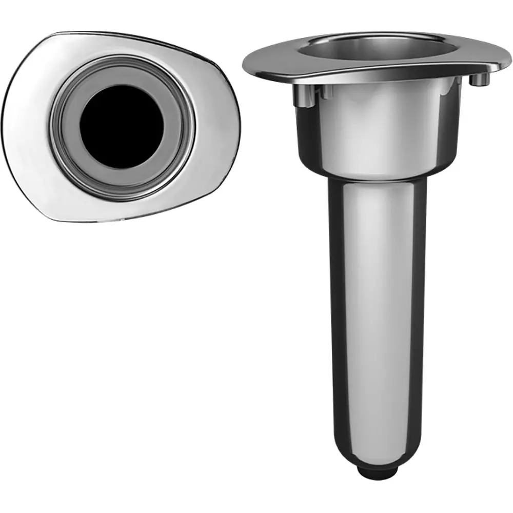 Mate Series Elite Screwless Stainless Steel 0 Rod  Cup Holder - Drain - Oval Top [C2000ds] 1