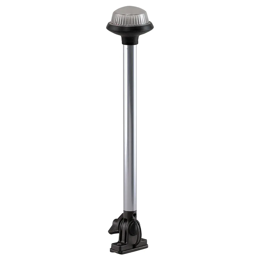 Perko Fold Down All-Round Frosted Globe Pole Light - Vertical Mount - White [1637Dp0chr] 1