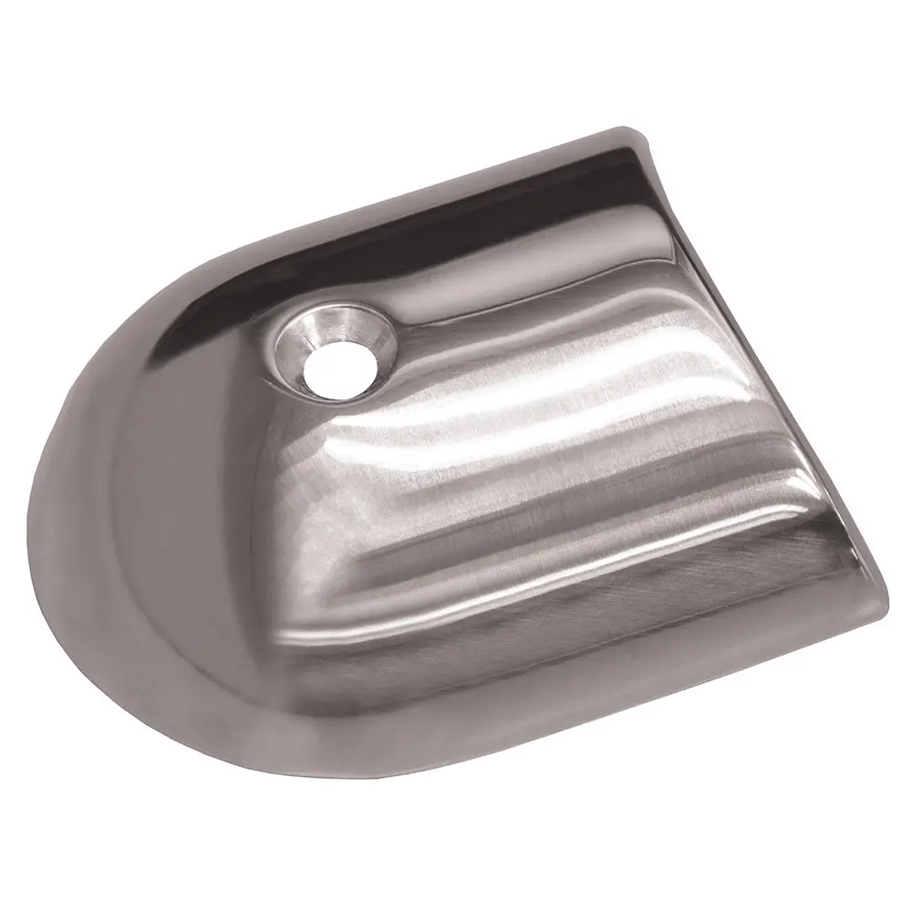 Taco Polished Stainless Steel 2-19/64 Rub Rail End Cap [F16-0091] 1