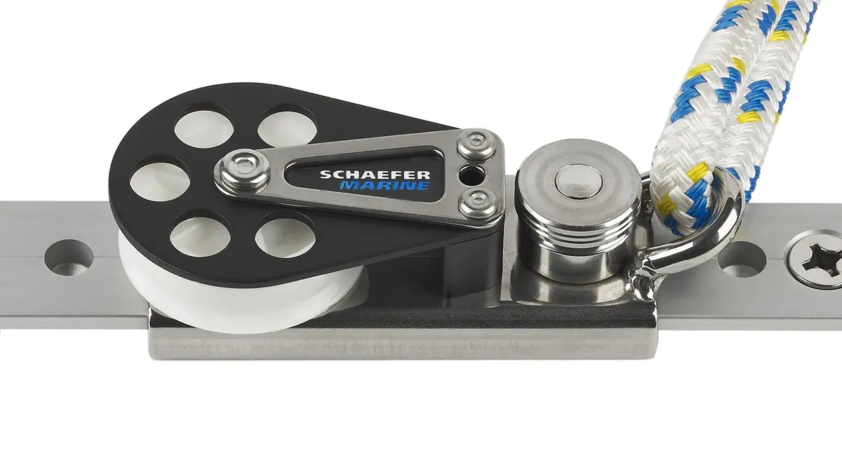 Schaefer Jiffy Reef Block/ Bail/ Lined, For 1 1/4" T-Track 1